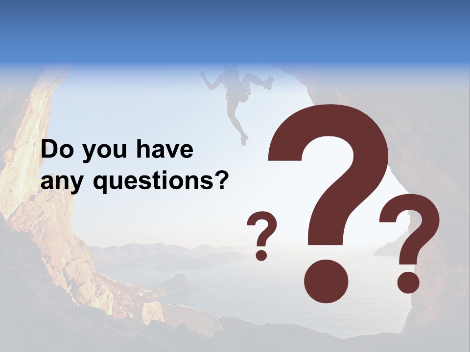 Climb Climbing Top PowerPoint Template