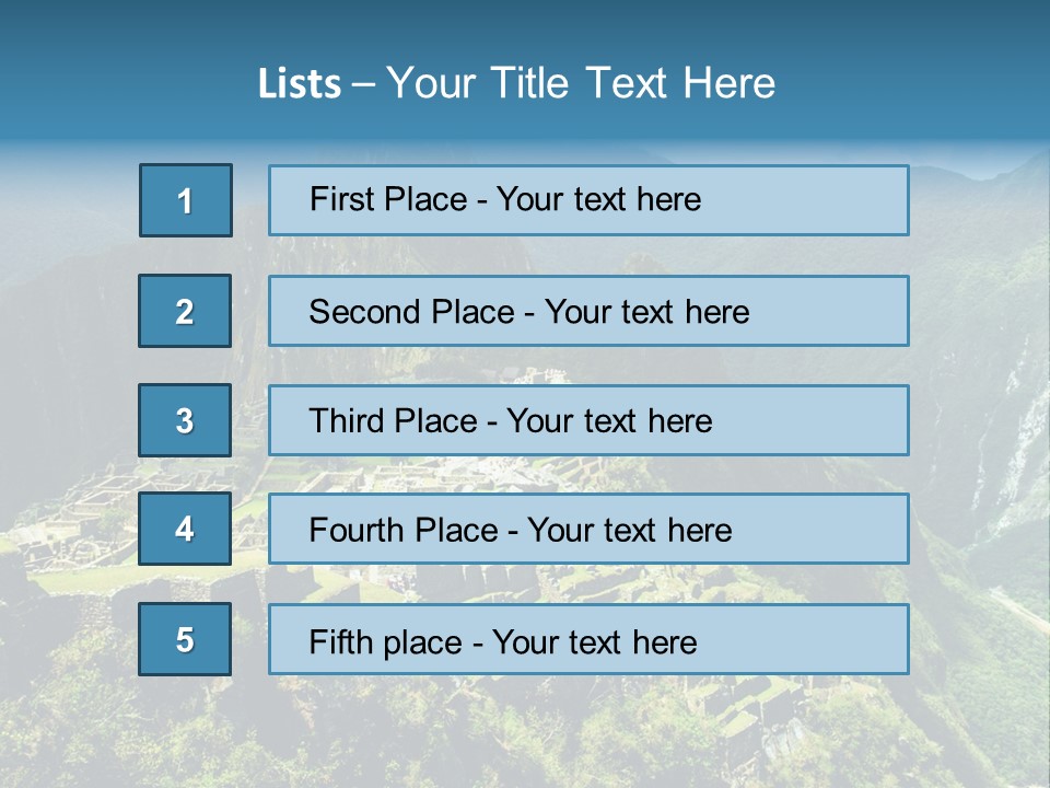 Road Place Spanish PowerPoint Template
