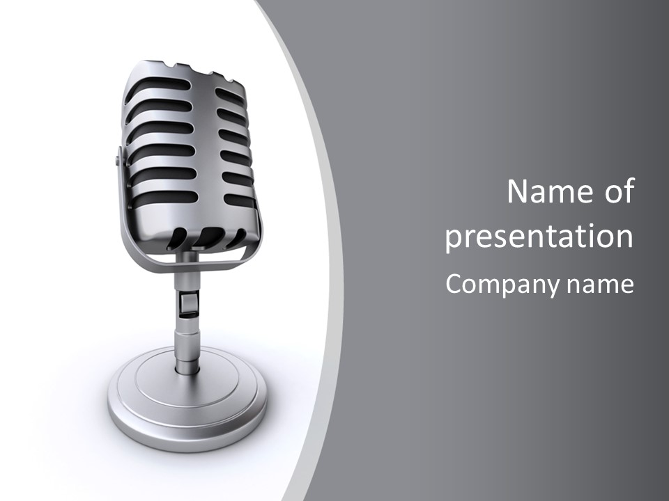 Broadcast Render Voice PowerPoint Template