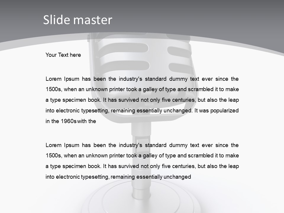 Broadcast Render Voice PowerPoint Template