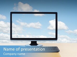 Through Wood Horizontal Orientation PowerPoint Template