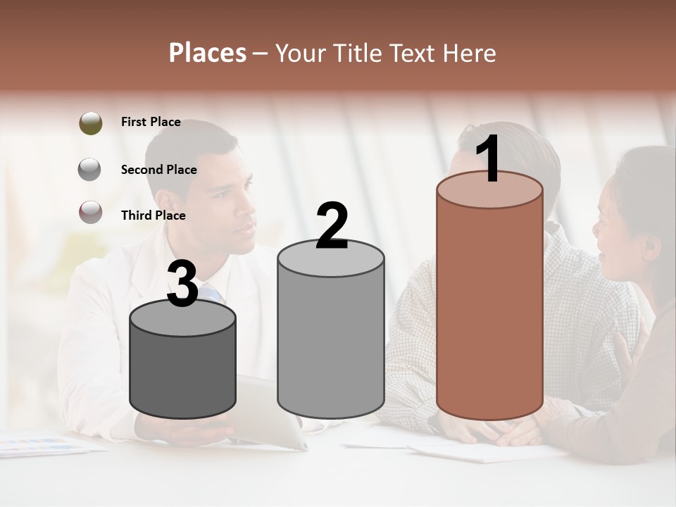 Bad News Three People Medical Staff PowerPoint Template