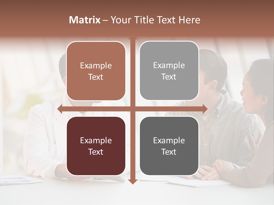 Bad News Three People Medical Staff PowerPoint Template