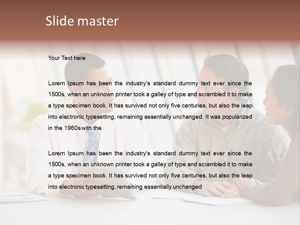 Bad News Three People Medical Staff PowerPoint Template