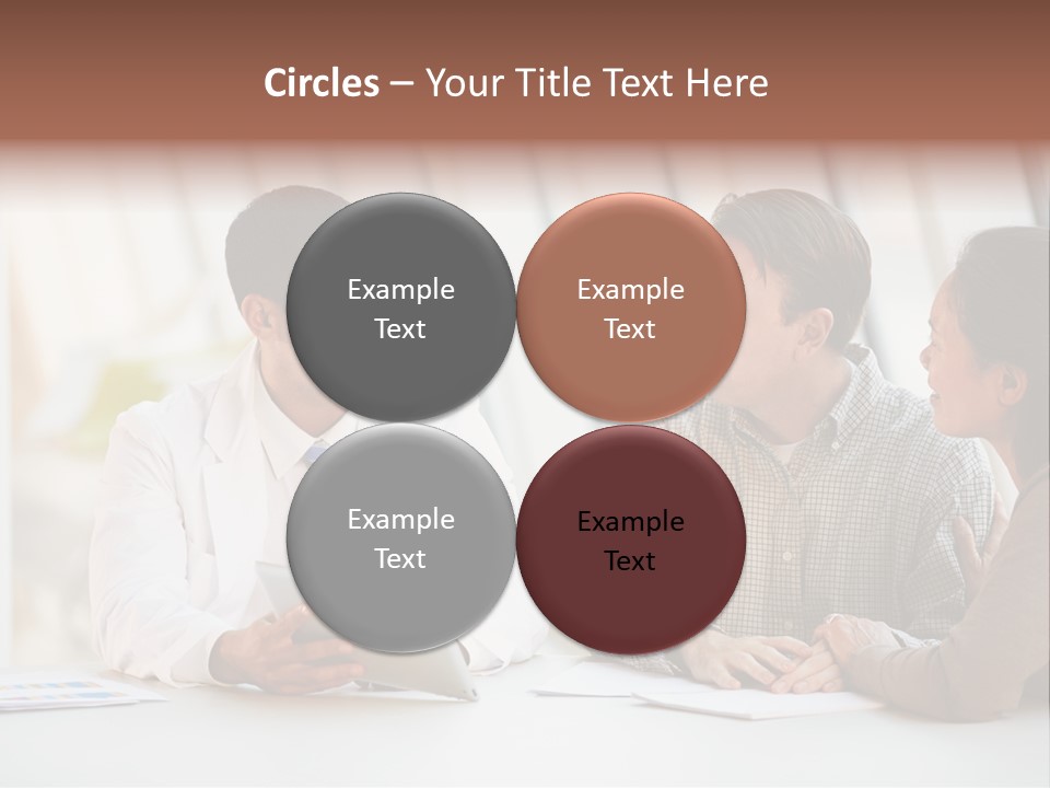 Bad News Three People Medical Staff PowerPoint Template