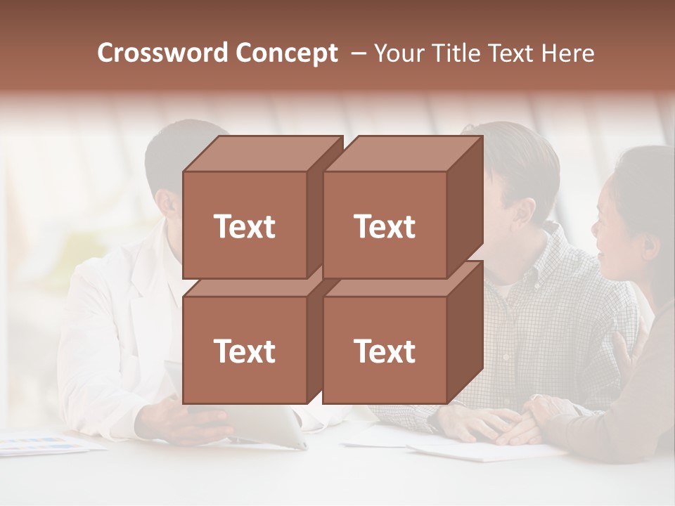 Bad News Three People Medical Staff PowerPoint Template