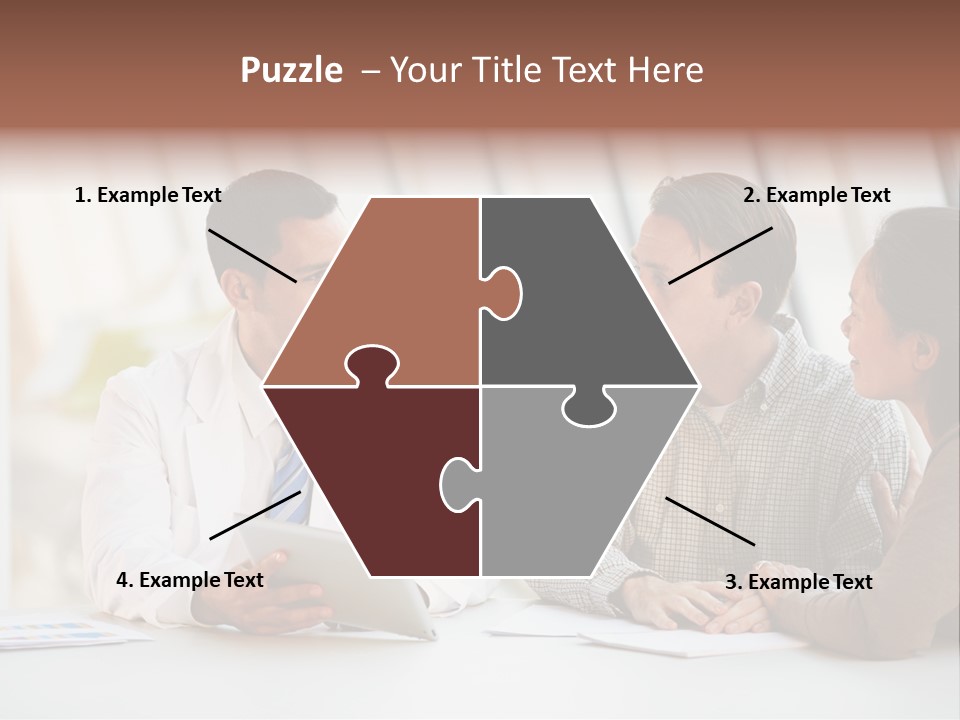 Bad News Three People Medical Staff PowerPoint Template