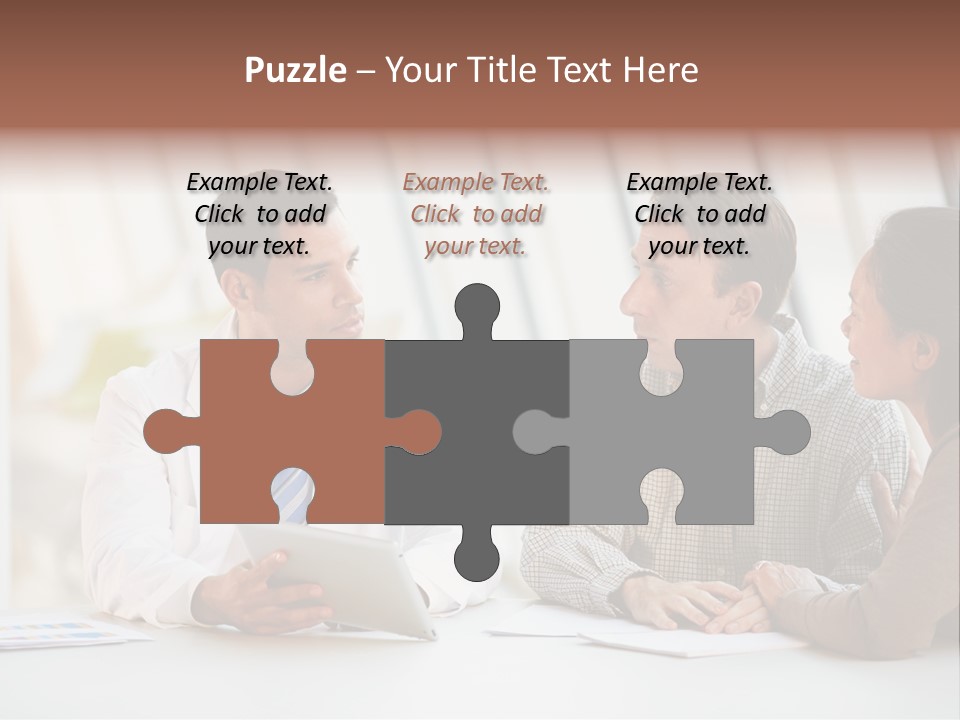 Bad News Three People Medical Staff PowerPoint Template