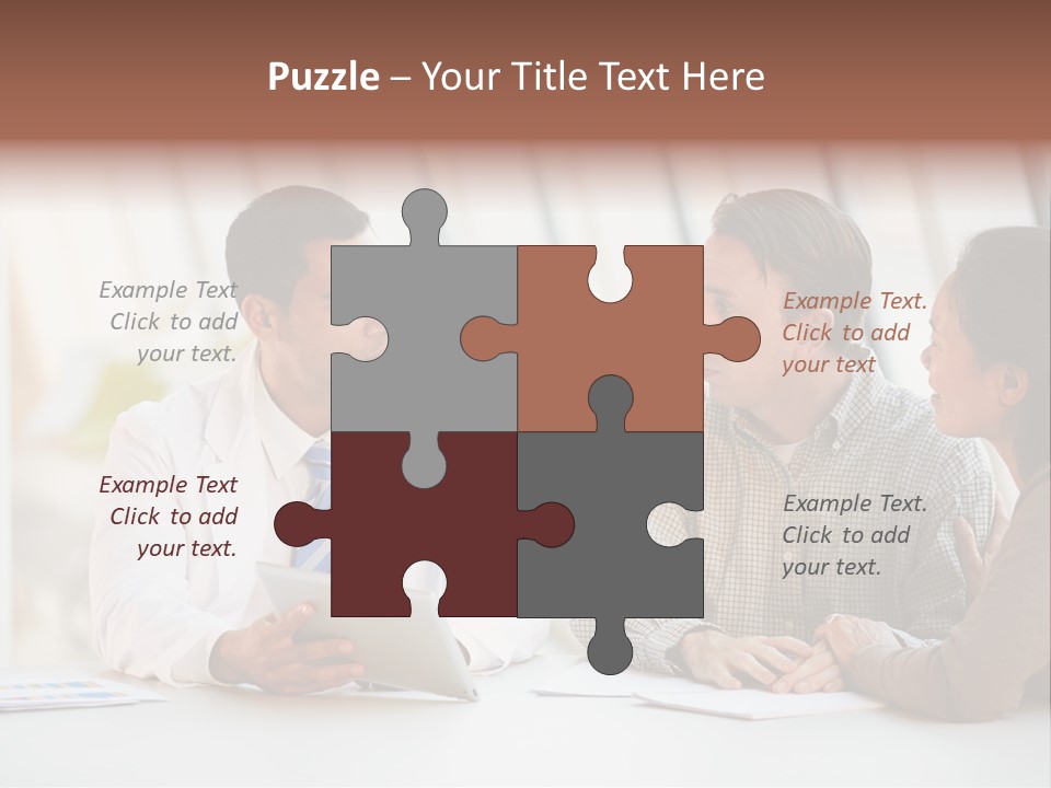 Bad News Three People Medical Staff PowerPoint Template