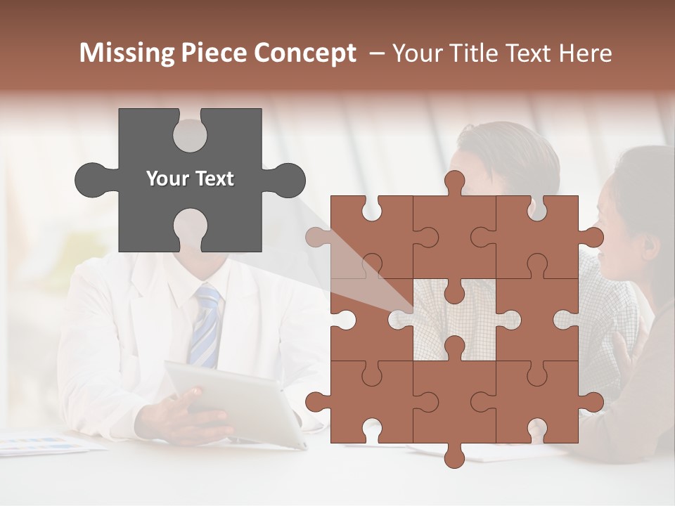 Bad News Three People Medical Staff PowerPoint Template
