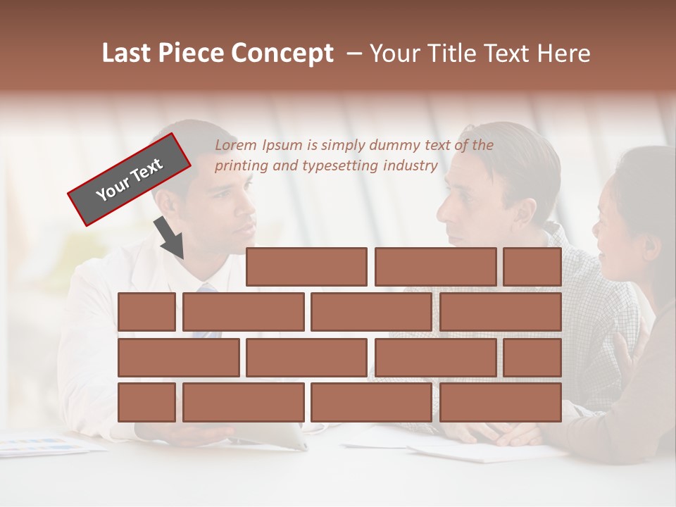 Bad News Three People Medical Staff PowerPoint Template