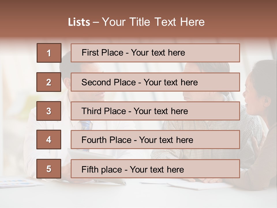 Bad News Three People Medical Staff PowerPoint Template