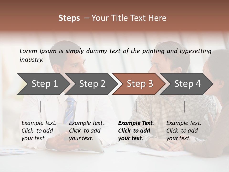 Bad News Three People Medical Staff PowerPoint Template