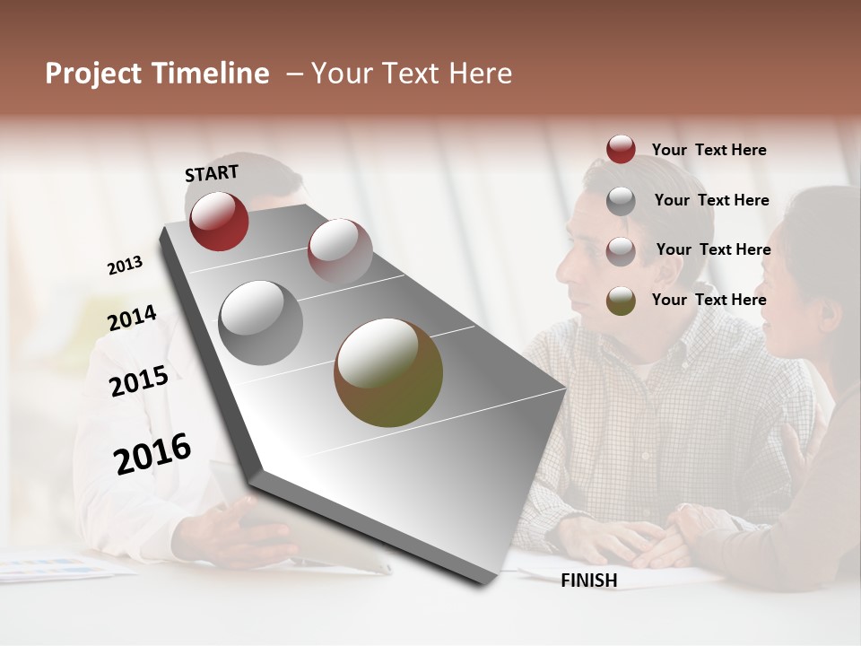 Bad News Three People Medical Staff PowerPoint Template