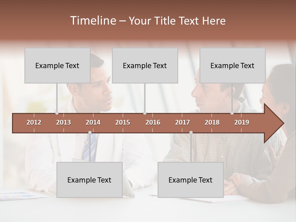 Bad News Three People Medical Staff PowerPoint Template