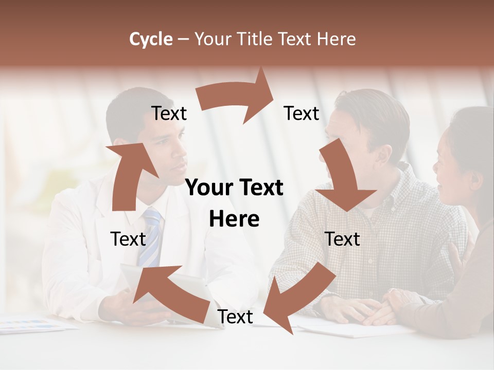 Bad News Three People Medical Staff PowerPoint Template