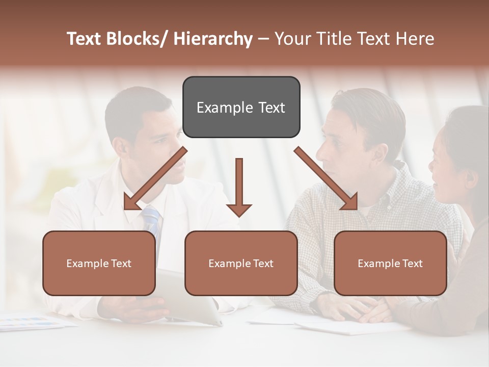 Bad News Three People Medical Staff PowerPoint Template