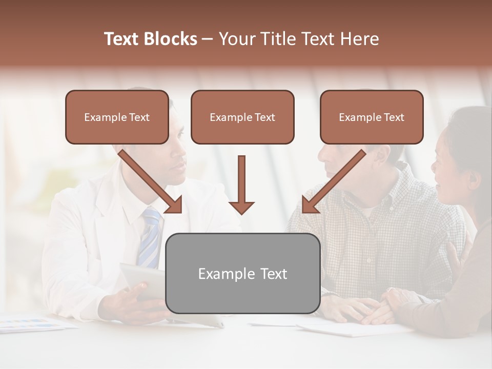 Bad News Three People Medical Staff PowerPoint Template