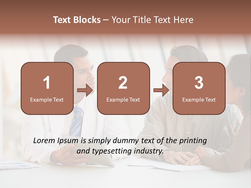 Bad News Three People Medical Staff PowerPoint Template