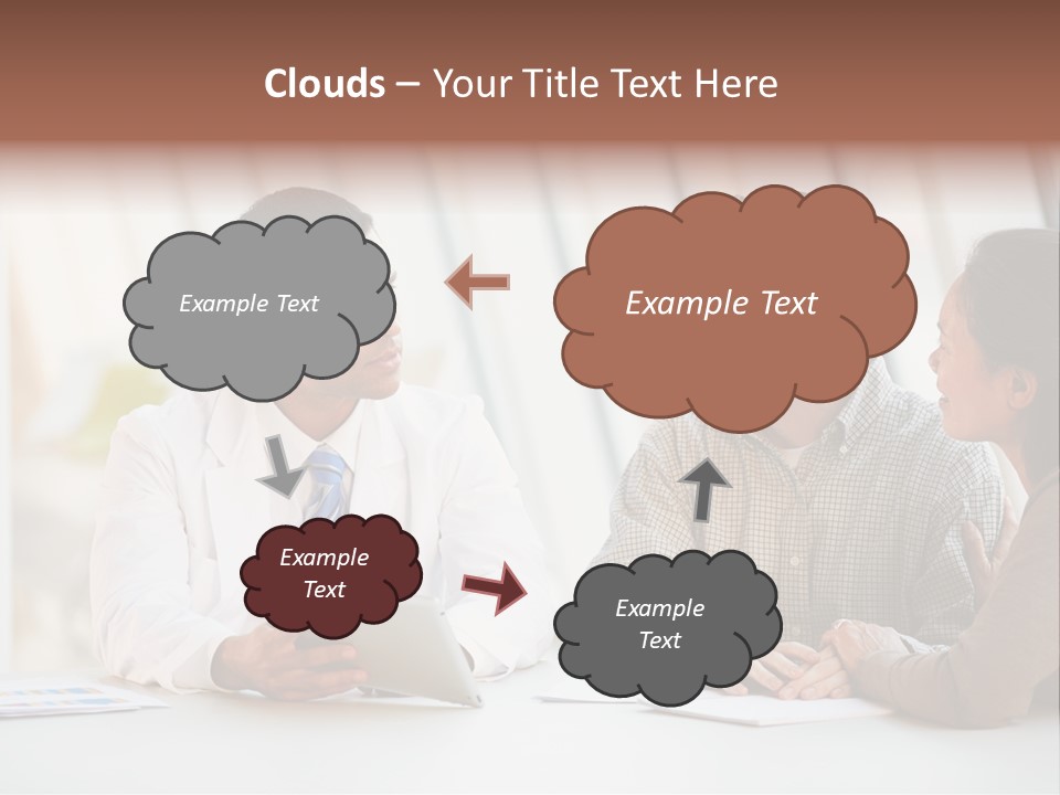 Bad News Three People Medical Staff PowerPoint Template