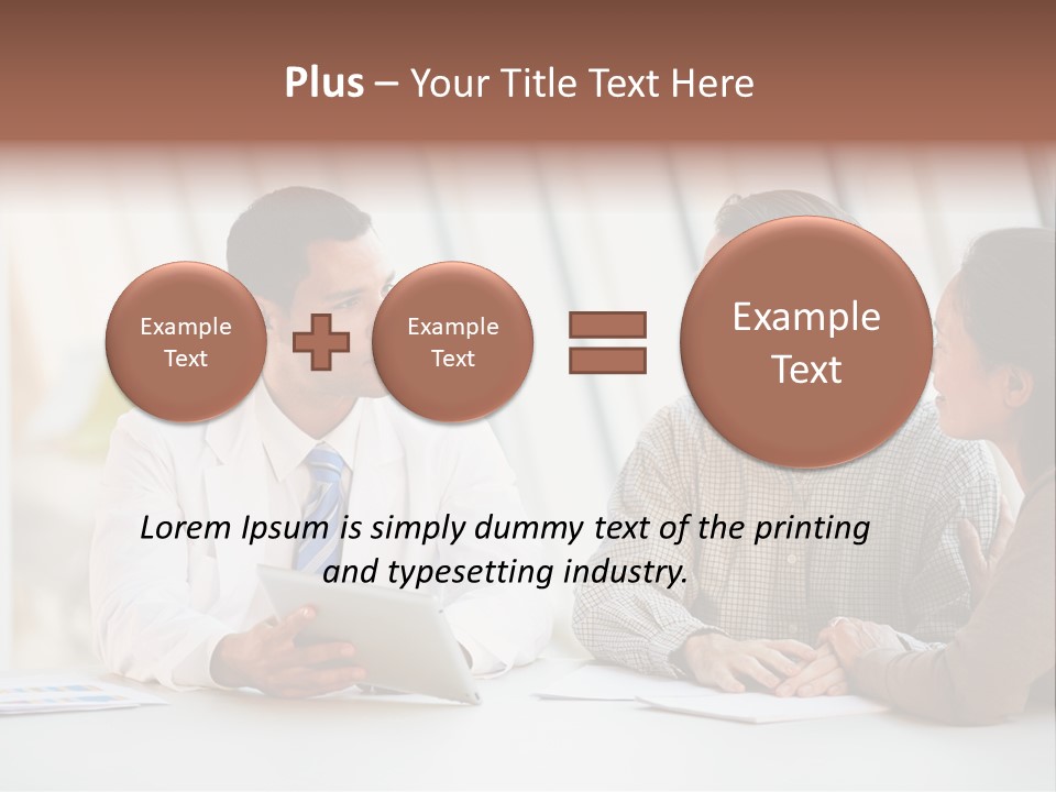 Bad News Three People Medical Staff PowerPoint Template