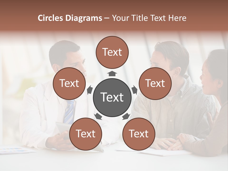 Bad News Three People Medical Staff PowerPoint Template