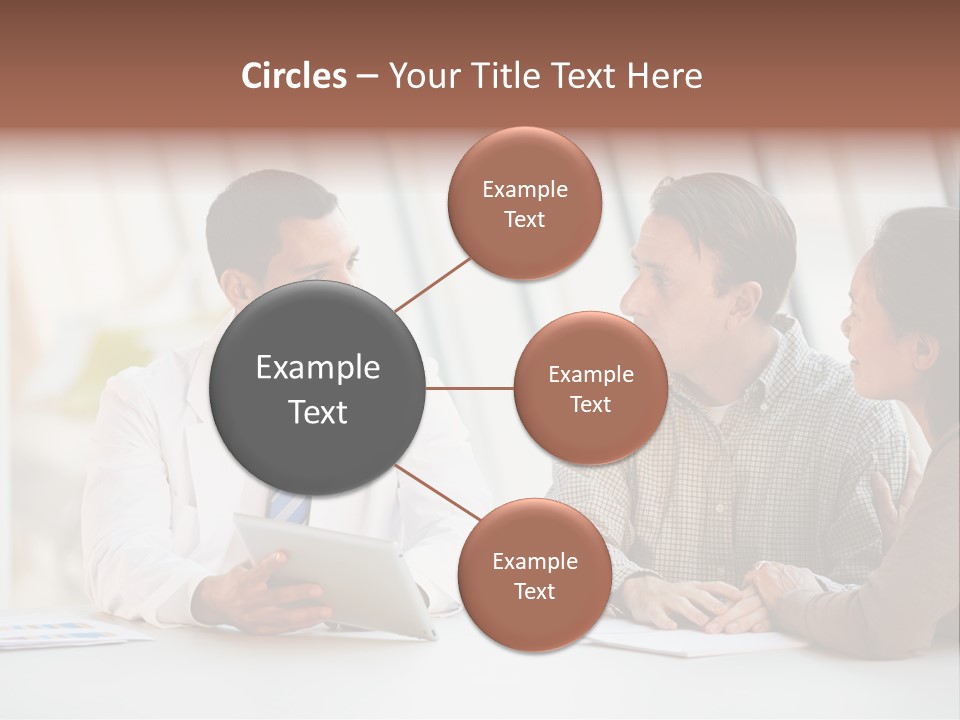 Bad News Three People Medical Staff PowerPoint Template