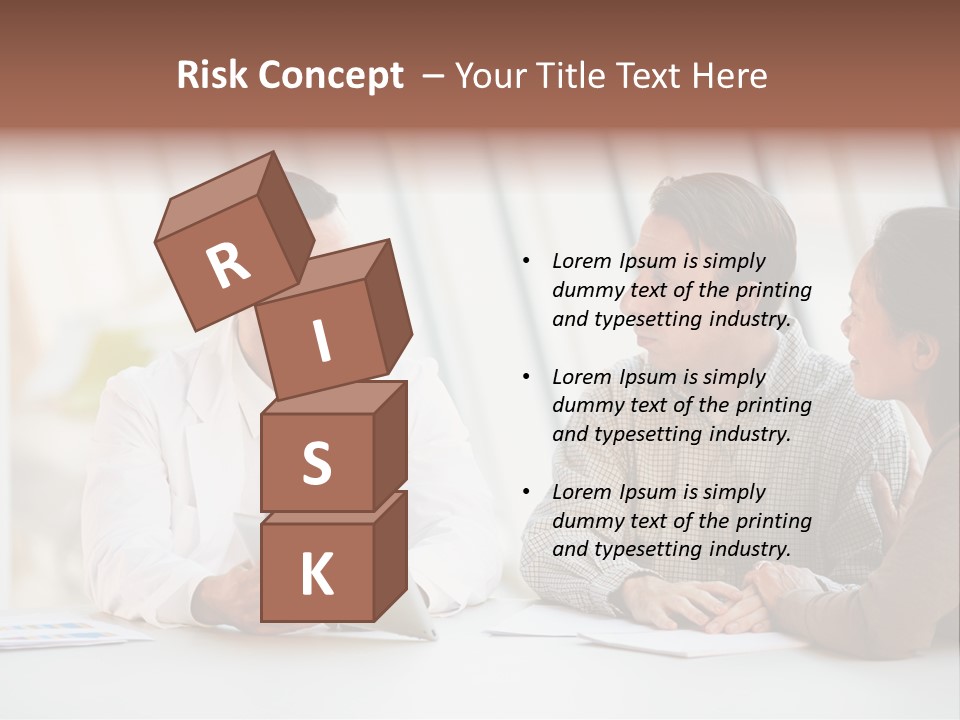 Bad News Three People Medical Staff PowerPoint Template