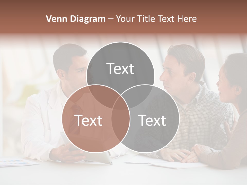 Bad News Three People Medical Staff PowerPoint Template