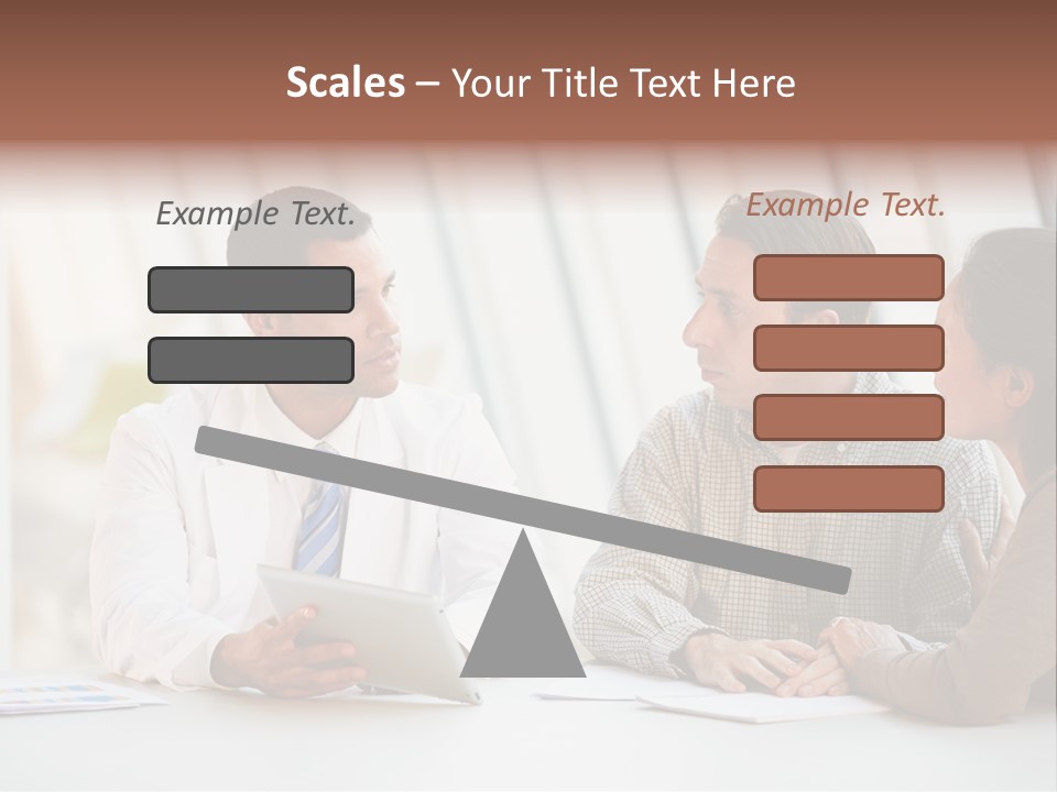 Bad News Three People Medical Staff PowerPoint Template