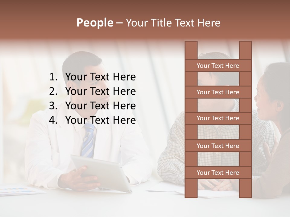 Bad News Three People Medical Staff PowerPoint Template