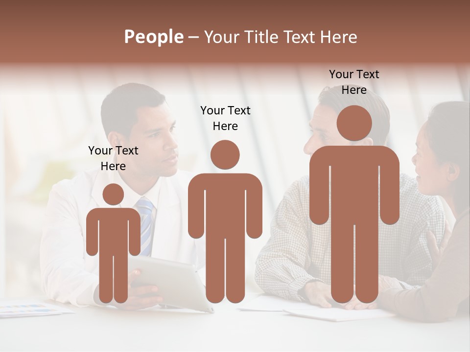 Bad News Three People Medical Staff PowerPoint Template