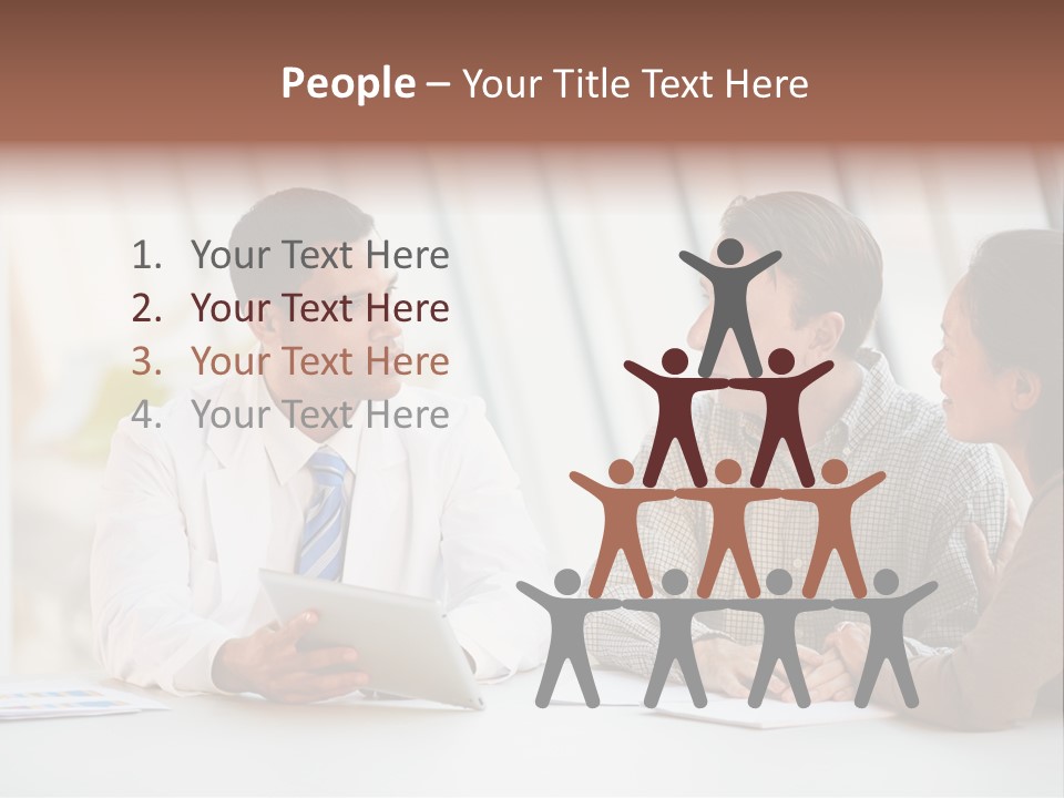 Bad News Three People Medical Staff PowerPoint Template