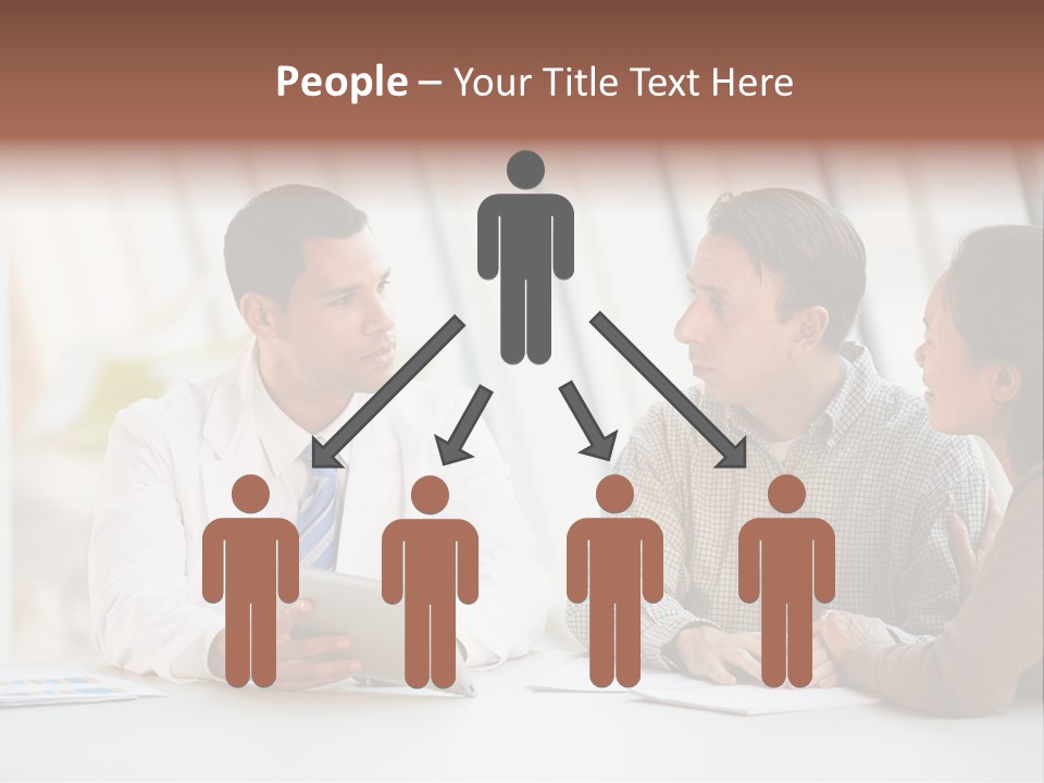 Bad News Three People Medical Staff PowerPoint Template
