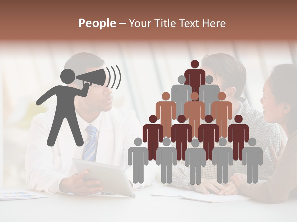 Bad News Three People Medical Staff PowerPoint Template