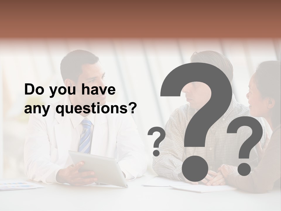 Bad News Three People Medical Staff PowerPoint Template