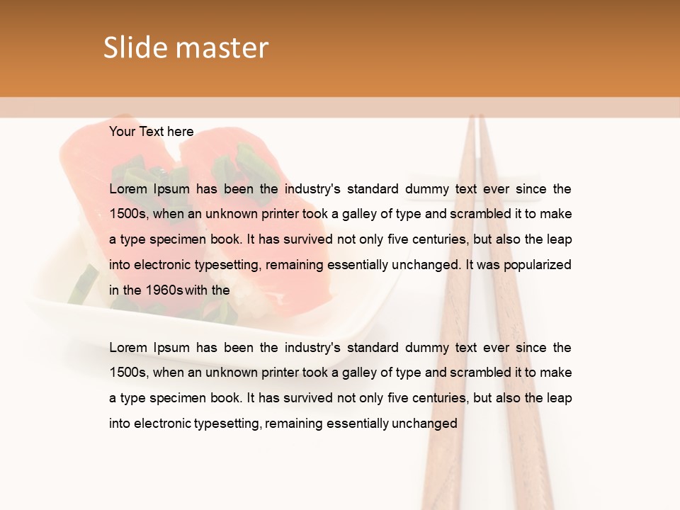 Shrimp Food Background PowerPoint Template