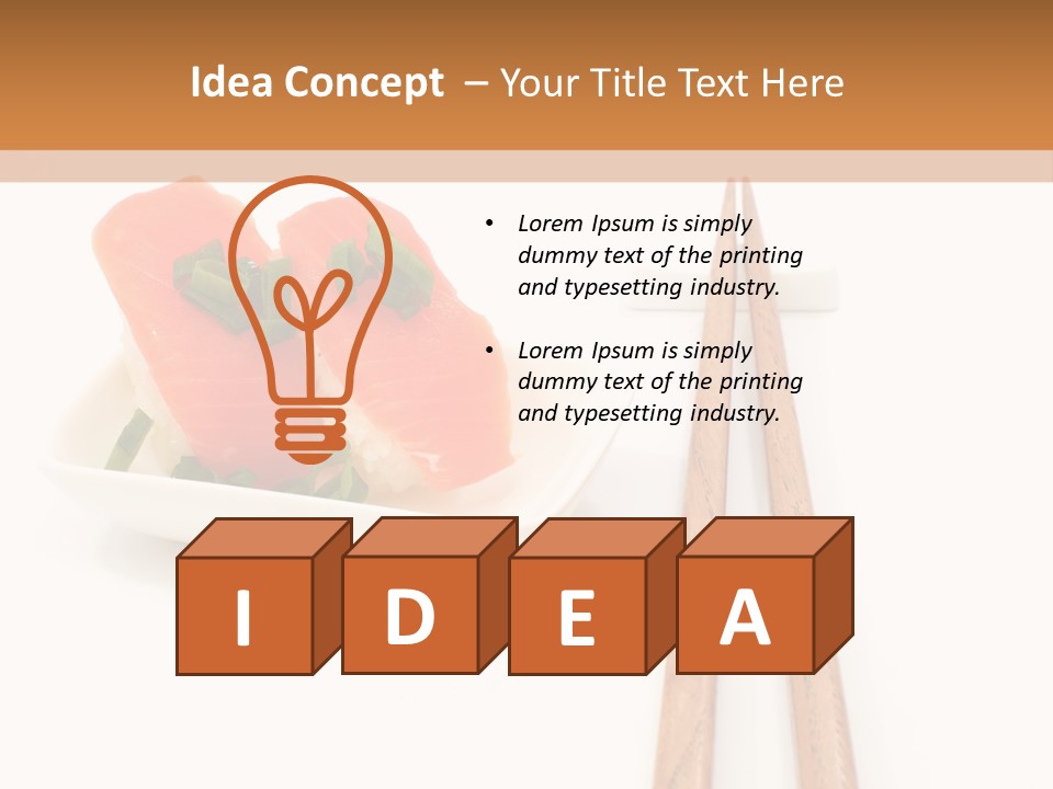 Shrimp Food Background PowerPoint Template