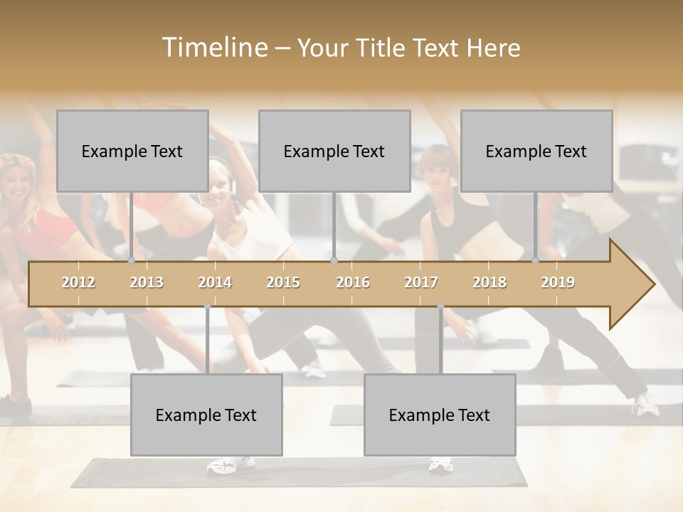 Beauty Sea Sand PowerPoint Template