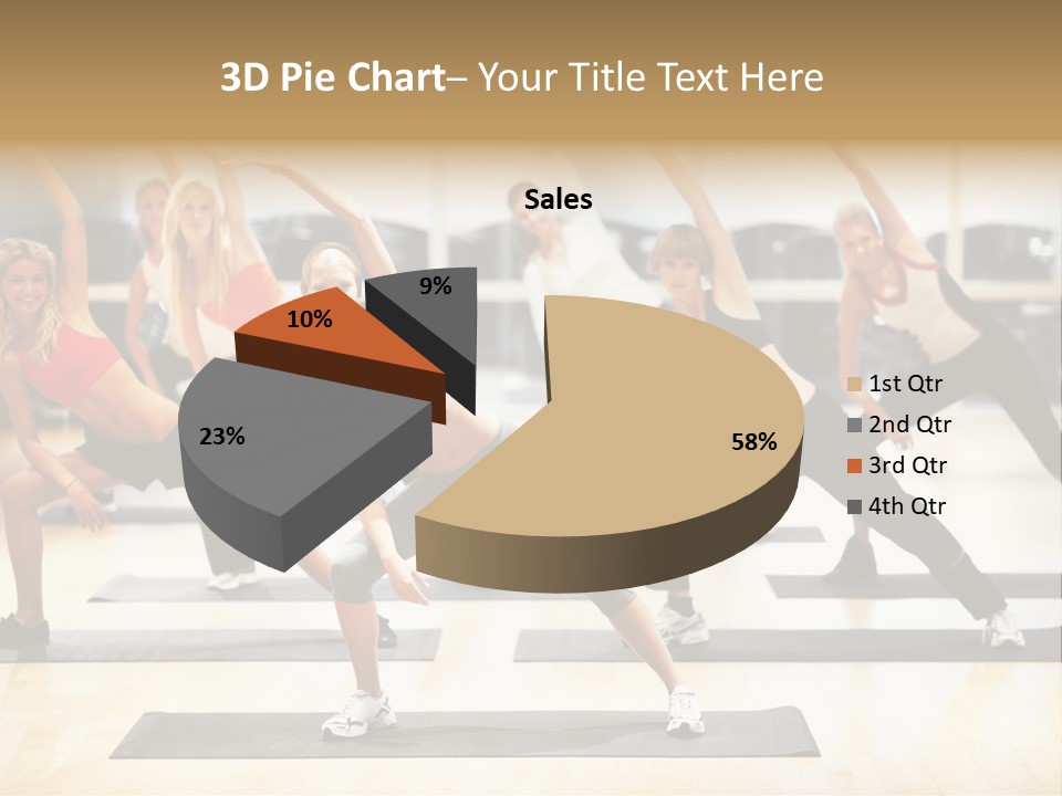 Beauty Sea Sand PowerPoint Template