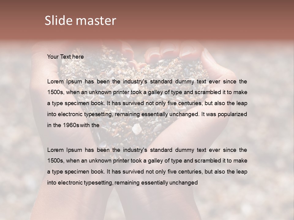 A Person Holding A Heart Shaped Object In Their Hands PowerPoint Template