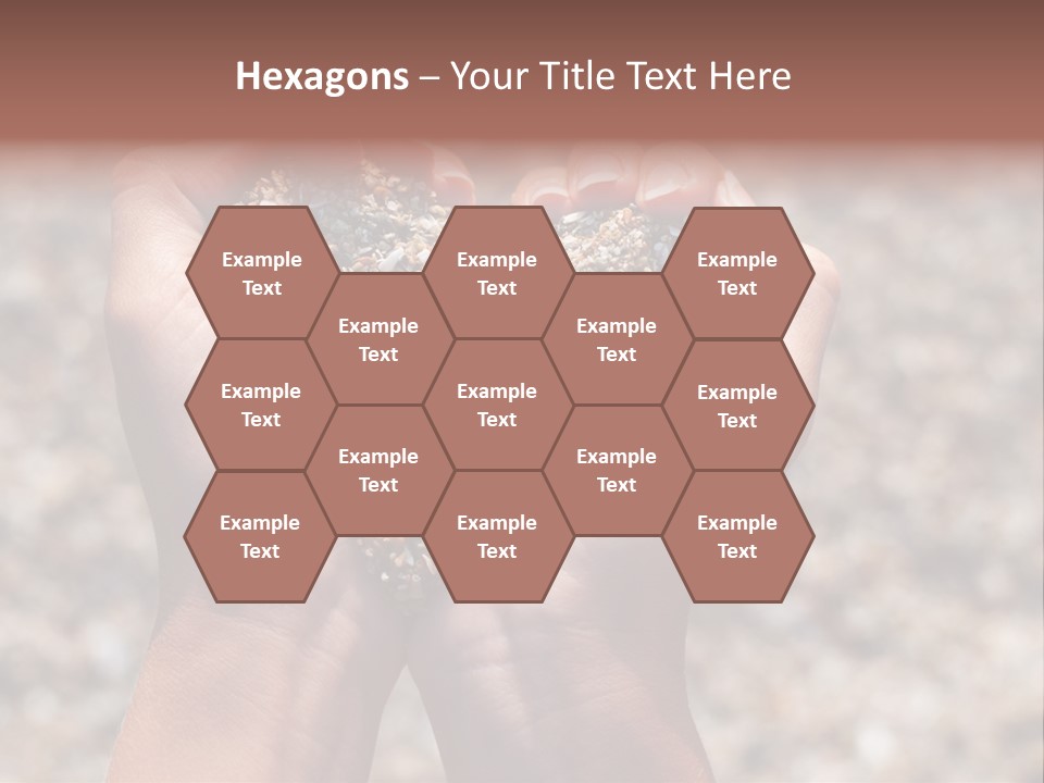 A Person Holding A Heart Shaped Object In Their Hands PowerPoint Template