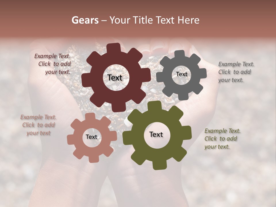 A Person Holding A Heart Shaped Object In Their Hands PowerPoint Template