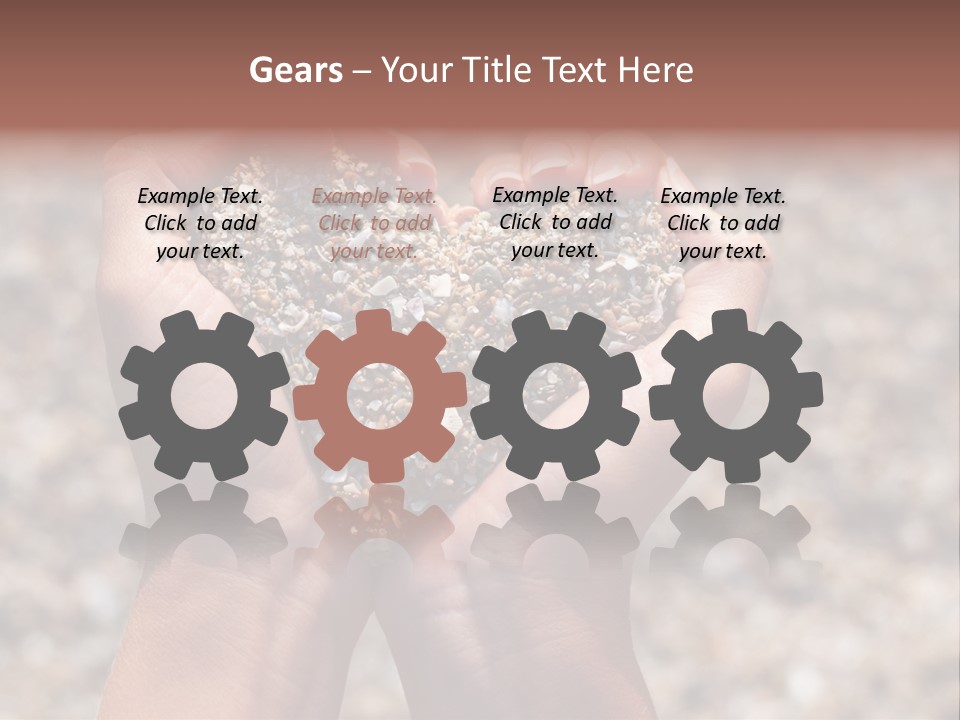 A Person Holding A Heart Shaped Object In Their Hands PowerPoint Template