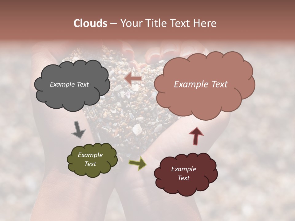 A Person Holding A Heart Shaped Object In Their Hands PowerPoint Template