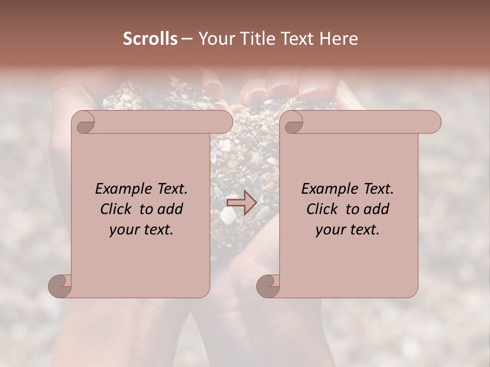 A Person Holding A Heart Shaped Object In Their Hands PowerPoint Template