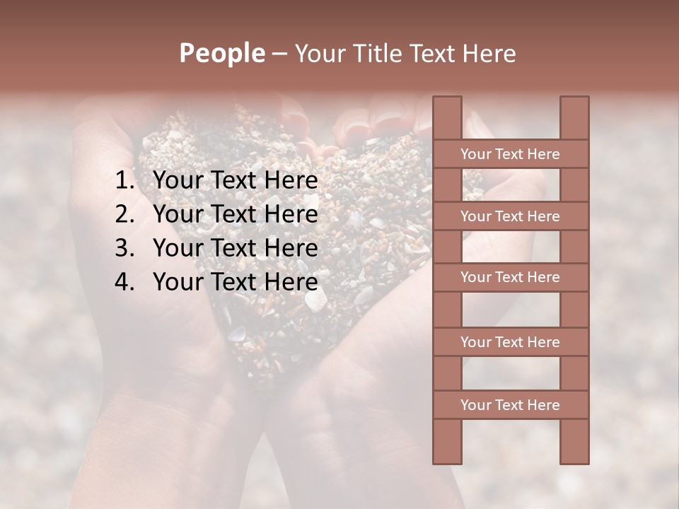 A Person Holding A Heart Shaped Object In Their Hands PowerPoint Template