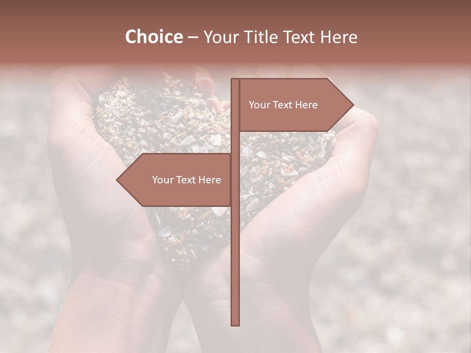 A Person Holding A Heart Shaped Object In Their Hands PowerPoint Template