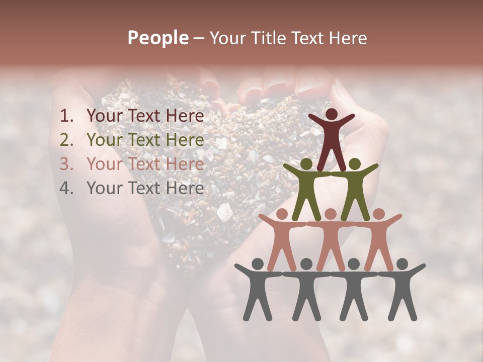 A Person Holding A Heart Shaped Object In Their Hands PowerPoint Template