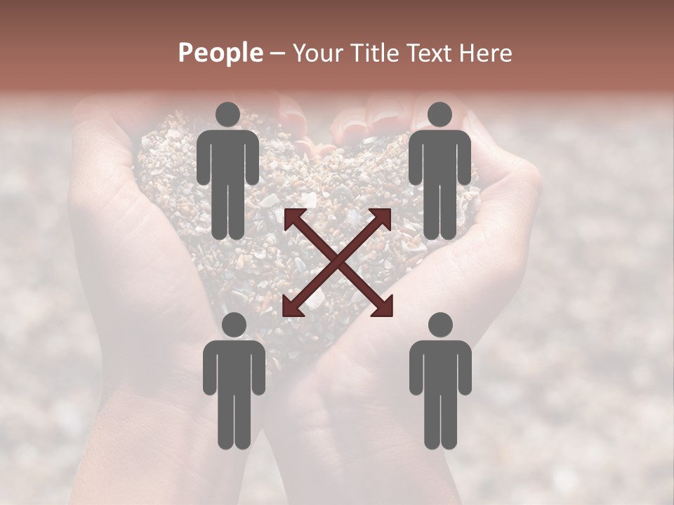 A Person Holding A Heart Shaped Object In Their Hands PowerPoint Template